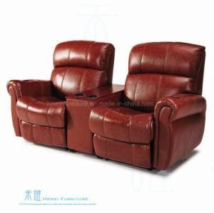 Modern Leather Electric Recliner Sofa for Home Theater (DW-05S)