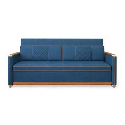 Modern Apartment Furniture Wooden Frame Folding Sofa Sectionals Three Seat Sofa Bed Living Room Factory Storage Fabric Sofa