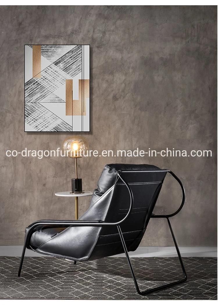 Quality Leather Leisure Sofa Chair with Legs for Modern Furniture