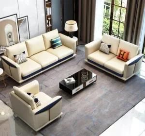 Microfiber Leather Italian-Style Light Luxury Sofa Napapi Postmodern Simple Leather Model Room Furniture