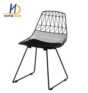 Black High-End Design Metal Steel Wire Painting Living Room Chairs