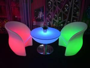 Remote Controlled Lounge Furniture LED Coffee Table and Sofa