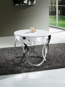 Silvery Modern Simple Design Round End Table (CT003S)