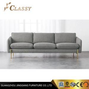 Metal Fabric Sofa Modern Leather Sofa for Living Room Furniture