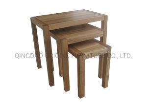 A2081 Set of 3 Side Wooden Tables Nest of Three Tables