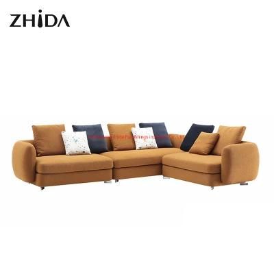 Living Room Furniture Modern Design Fabric Sectional L Shape Sofa