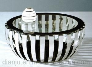 Special Design Furniture Stainless Steel Glass Top Sofa Table (CT052L)