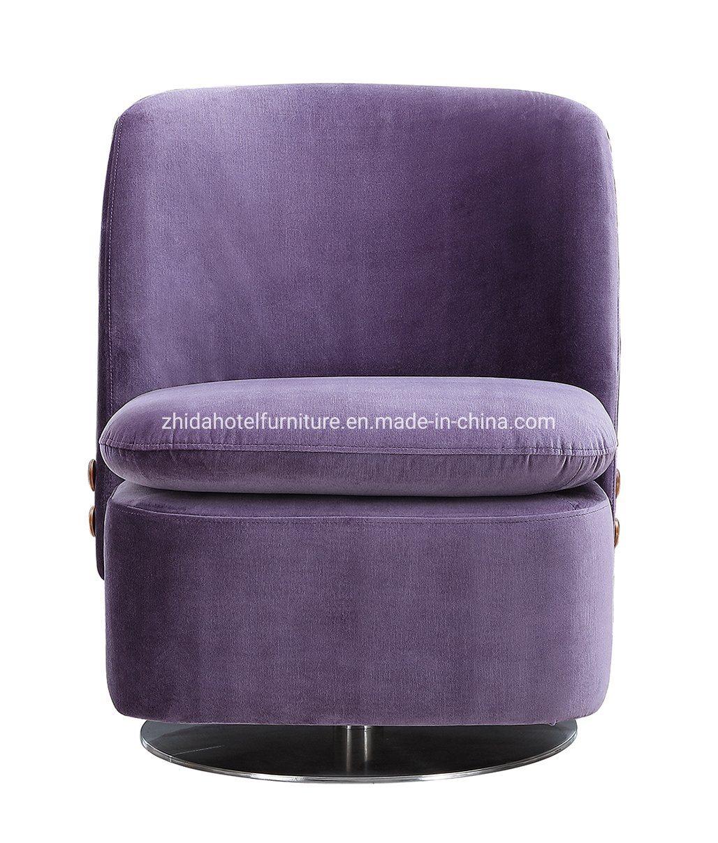 MID Back Living Room Furniture Home Swivel Fabric Leather Chair for Restaurant