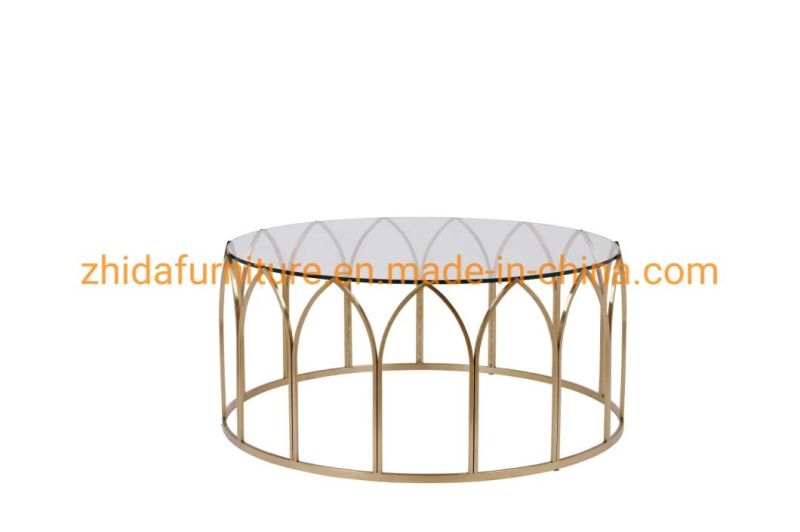 Chinese Contemporary Style Classic Glass Coffee Table Side Table
