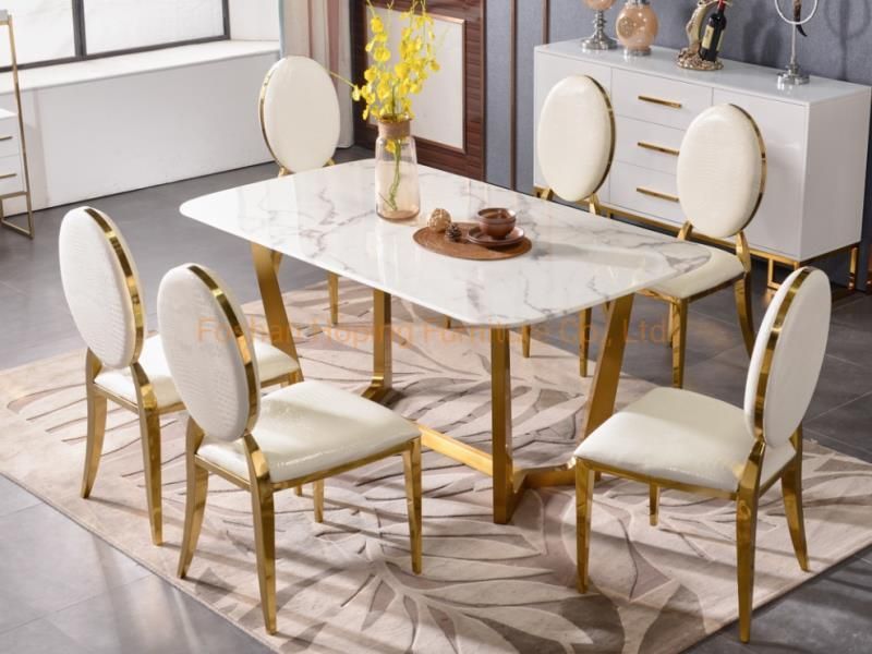 Modern Gold Metal Dining Chair for Wedding Event Hotel Hall Banquet Chair