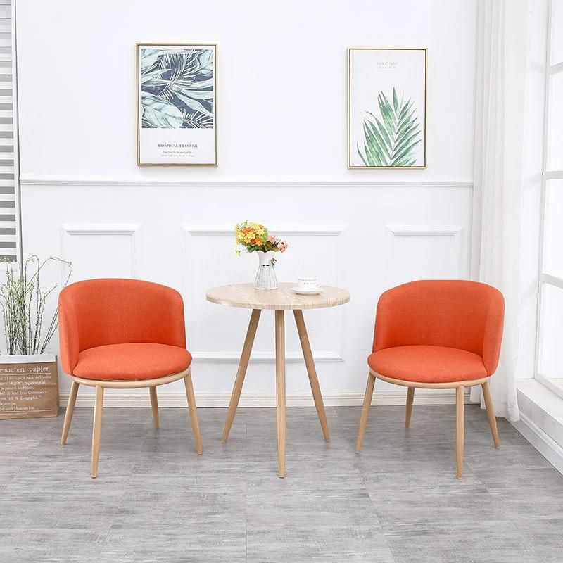 Cheap Modern Room Furniture Set Velvet Fabric Leather Steel Frame Legs Styling Nordic Dining Chair