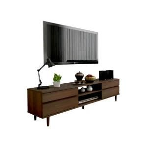 Hot Selling Oak Leg 2 Layers Panel Cabinet TV Stand Furniture for Living Room Furniture