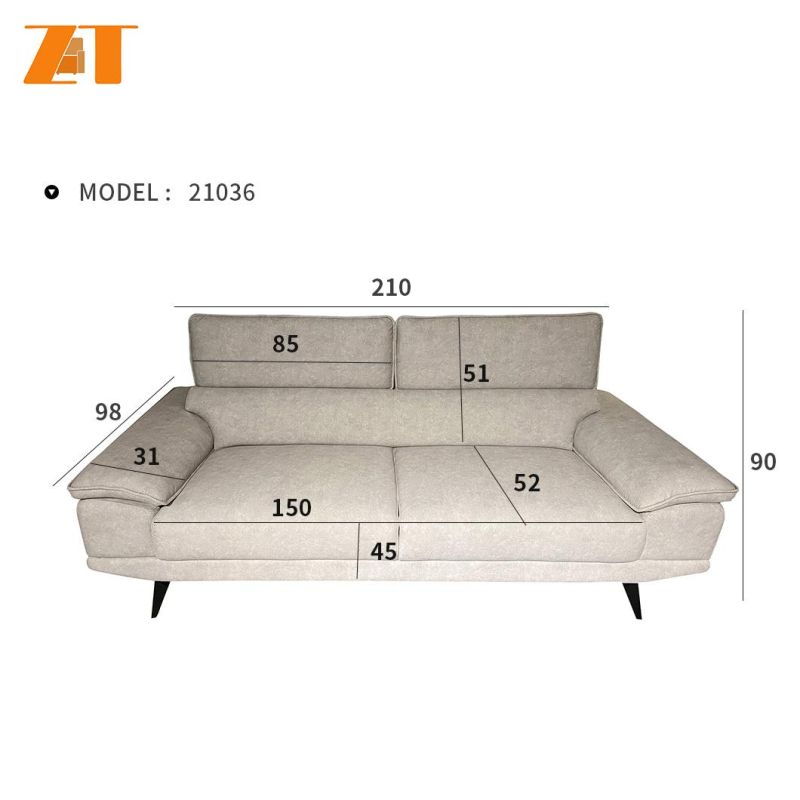 Home Antique Nordic Lounge Gray Fabric Couch Cover Sofa Living Room Furniture Sets Sofa Set Designs
