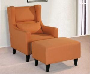 Factory Direct Sale High Quality Orange Modern Design Fabric Sofa Set