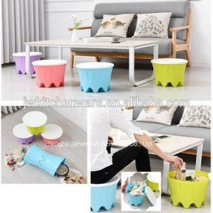 Plastic Stackable Storage Stool in Jiewei