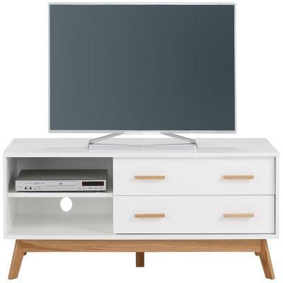 2021 Hot Sale Modern Home Living Room Furniture White Wood TV Stand