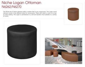Colorful Ottoman for Living Room with High Quality Bonded Leather Upholstered