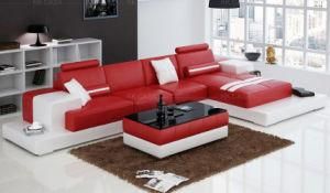 Home Furniture General Use and Corner Sofa Modern Red Leather Sofa American Style
