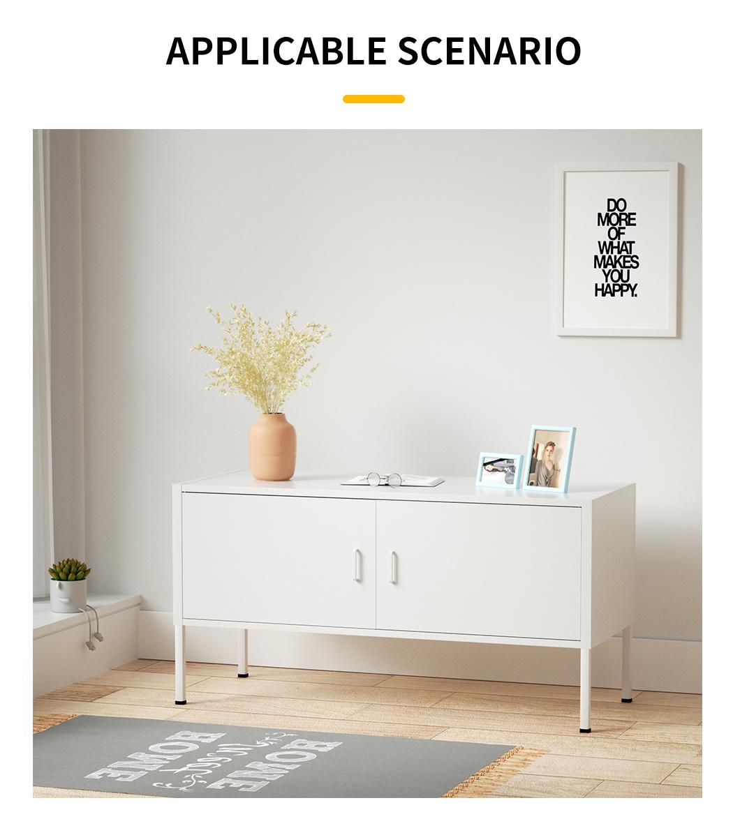 TV Sideboard Metal Modern TV Stand Cabinet for Living Room