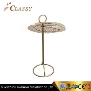 New Interior Design Laser Cutting Flower Top Sofa Side Table