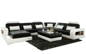 Furniture Living Room Sofa Sets Design Fashion Italian Leather Sofa U Shape Corner