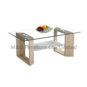 Modern MDF with Wood Color Paper Coffee Table Set