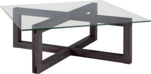 Wooden Living Room Furniture Wooden Coffee Table with Glass