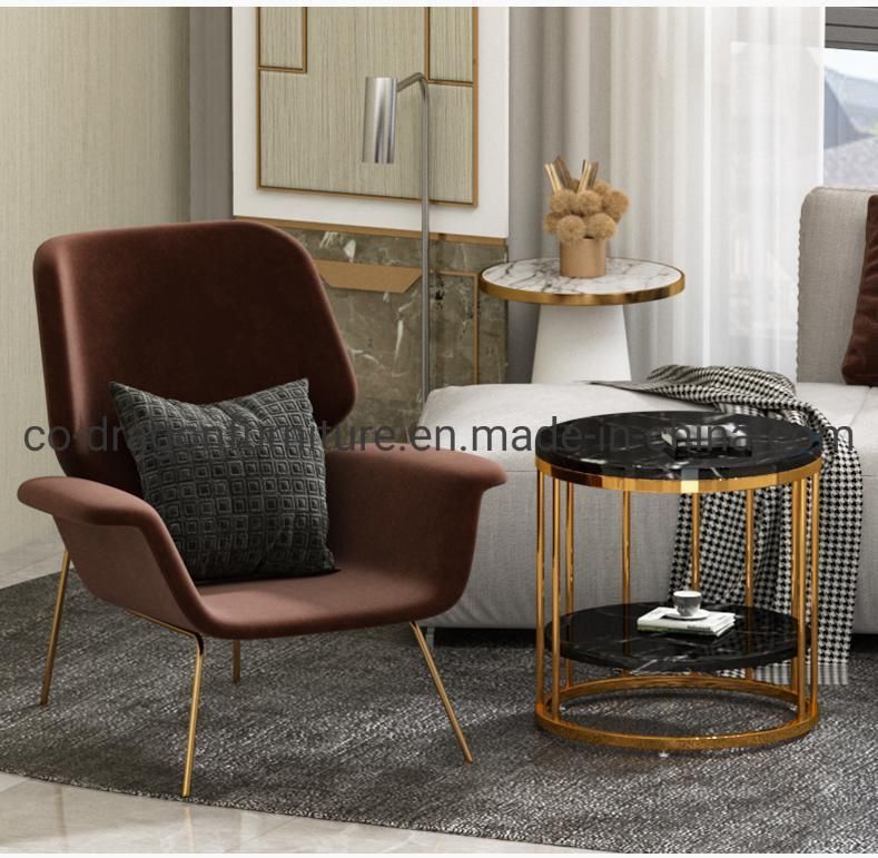 Modern Double Layer Side Table with Top for Home Furniture