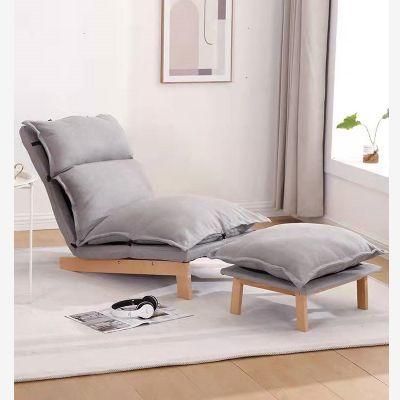 Beech Wood Frame and Upholstered Backrest Sofa with Adjustable Backrest