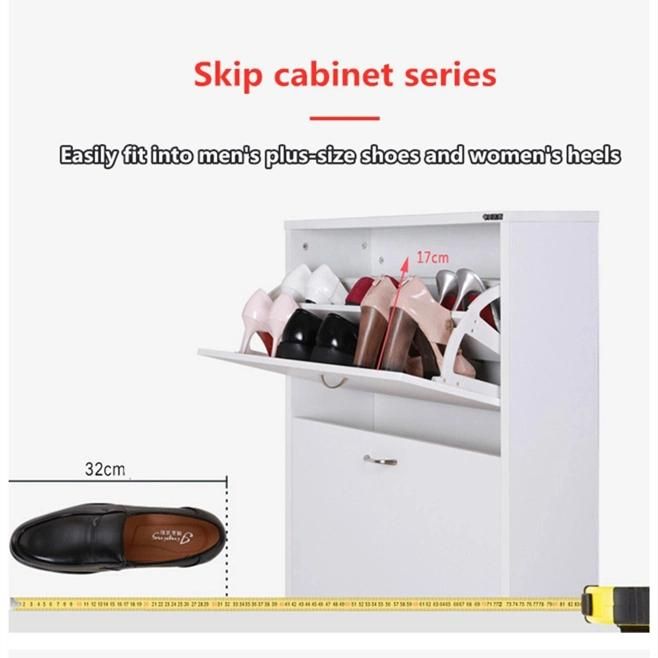 Modern Designer White Shoe Cabinet Shoe Rack Storage Unit Cupboard Footwear Stand