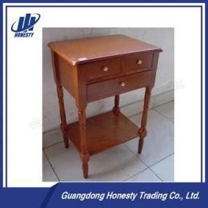 7420 Modern Antique Wood End Table with Drawer