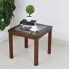 Modern Design Small Glass Coffee Table Wood Side Table