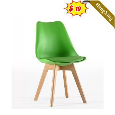 Modern Classic Nordic Style Cafe Dining Solid Wood Legs Furniture Plastic Chair