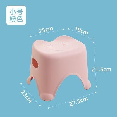 861 High Quality Kids Cartoon Smiley Plastic Chair Plastic Stool