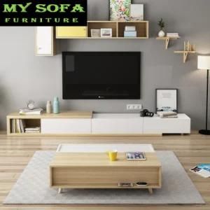 Oak Wood Coffee Table Wooden Table with High Quality Entertainment Centers and Coffee Table