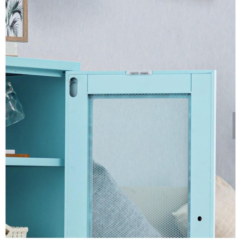 Custom Home Furniture Colorful Steel Cabinet Livingroom Decorative Cupboard