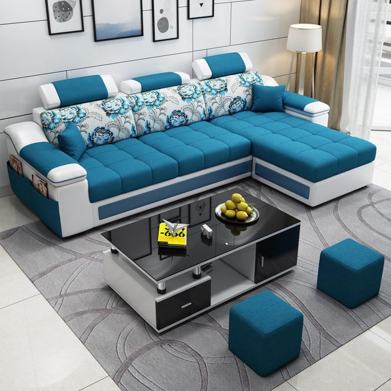 Simple Modern Furniture Sofa Living Room Three-Seat Modular Sofa