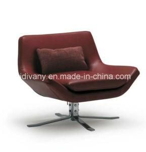 Italian Modern Leather Leisure Sofa (D-70)