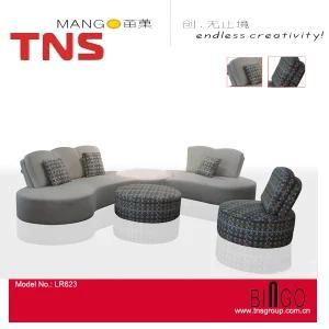 Home Furniture Sectional Fabric Sofa (LR623)