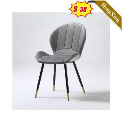 Made in China Modern Home Furniture Metal Fabric Leather Dining Chair