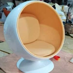 Wholesale Popular Modern Round Chair Swivel Global Spin Bubble Chair Pilot Luxury Lounge Fiberglass Ball Chairs