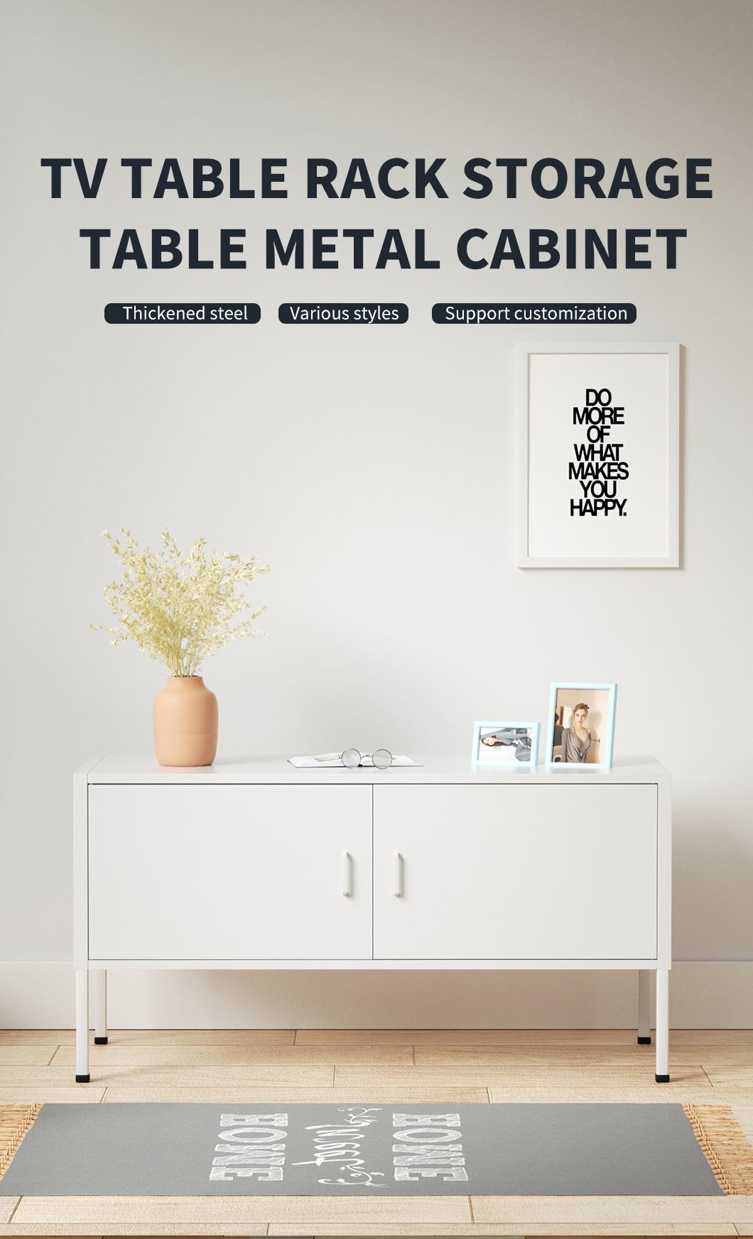 TV Sideboard Metal Modern TV Stand Cabinet for Living Room