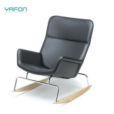 Factory Direct Modern Furniture Leather Rocking Leisure Chair