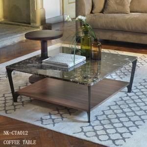 Hotsale Modern KTV Hotel Home Squared Two-Layer Coffee Table (NK-CTA012)
