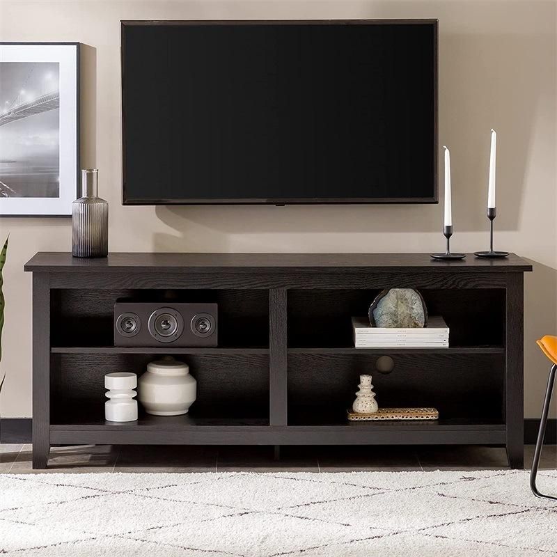 Wood Storage Cabinet with Shelve TV Stand for Home Living Room
