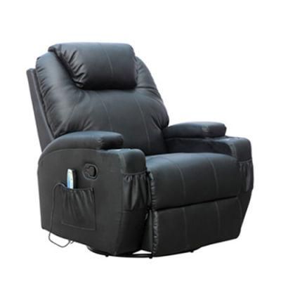 Living Room Furniture Luxury Comfortable Manual Adjustable Recliner Sofa with 8 Point Massage Chair