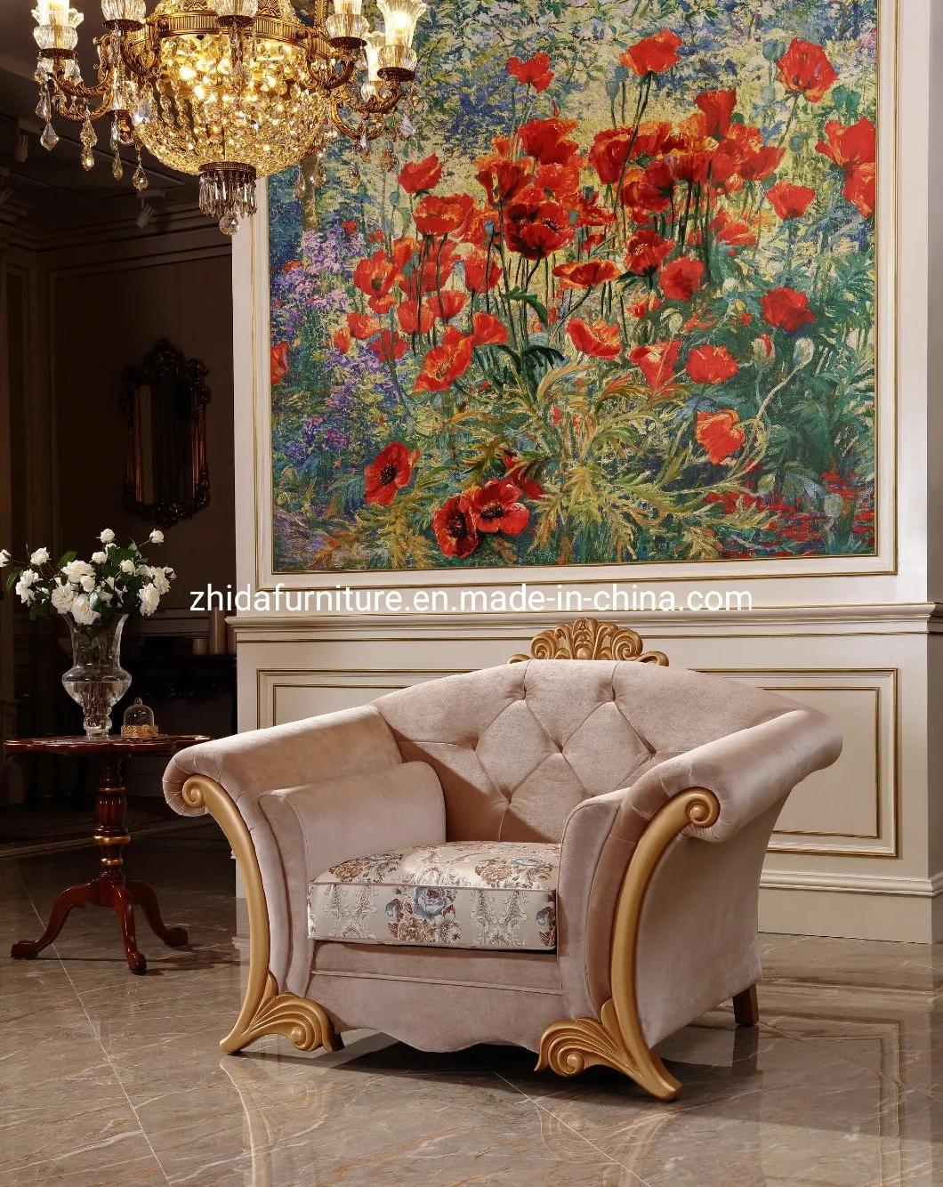 Hotel Restaurant Reception Classic Cheap Luxury Living Room Sofa