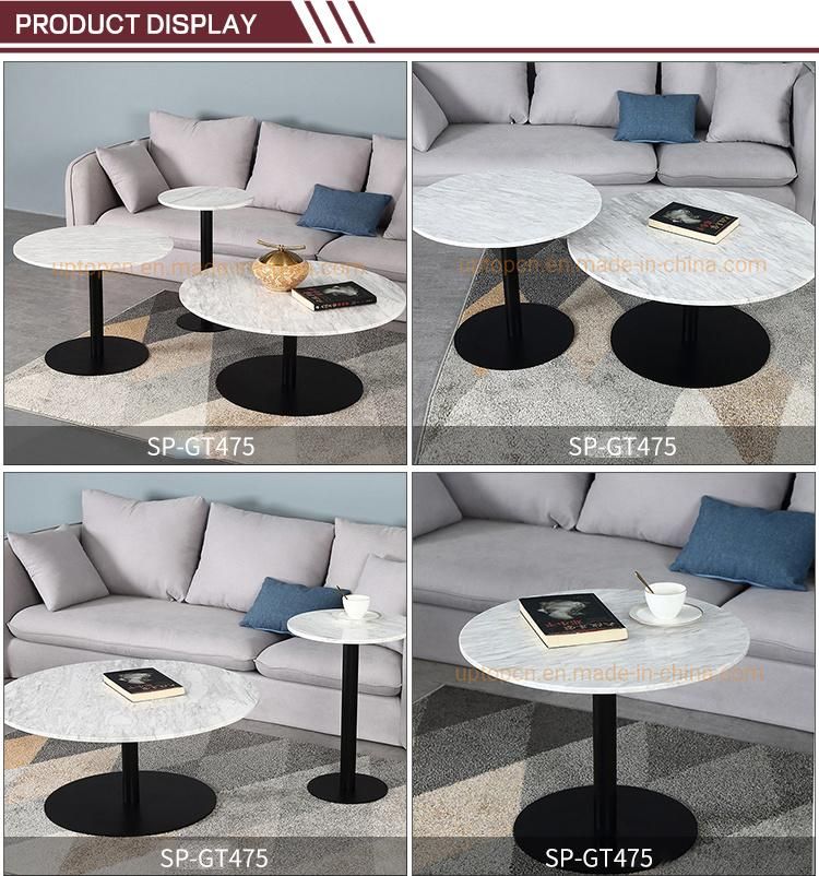 (SP-GT475) Customized Hotel Marble Top Round Coffee Table