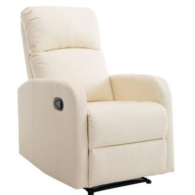 Living Room Home Hotel Furniture Modern Small Size Manual Fabric Recliner 1 Seater Sofa