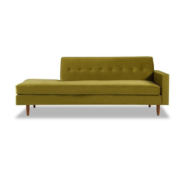 Green Velvet Couch Modern Style Daybed